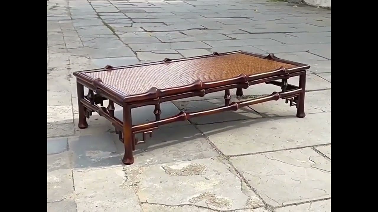 Chinese-style Qiongzhu Bamboo Tatami Low Table Bay Window Low Table