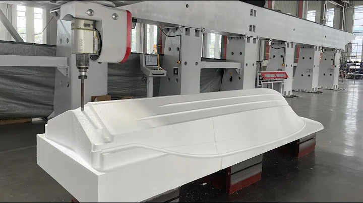 Large 5 Axis CNC Machine For Boat plug marine hull yacht mould milling fiberglass trimming #5axiscnc