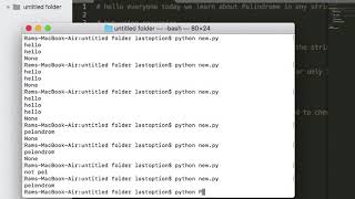 Palindrome using recursion python