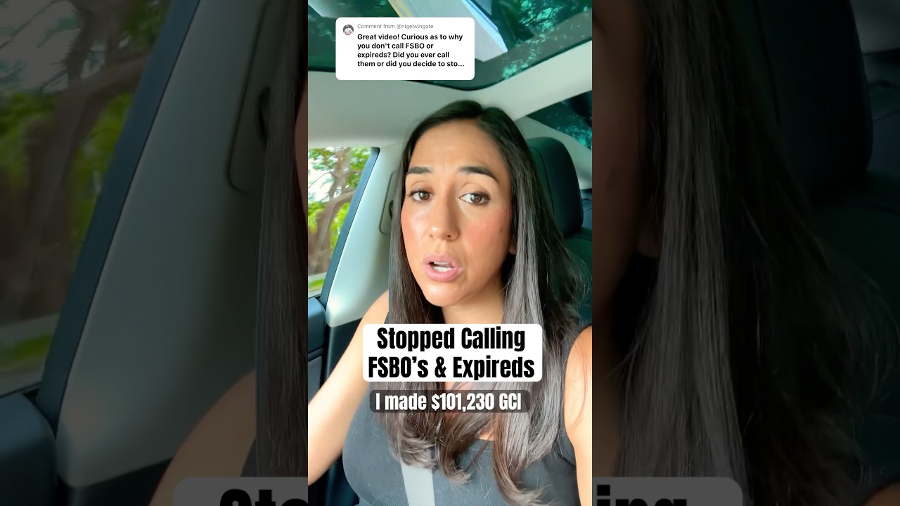 Stopped Calling FSBO’s & Expireds 