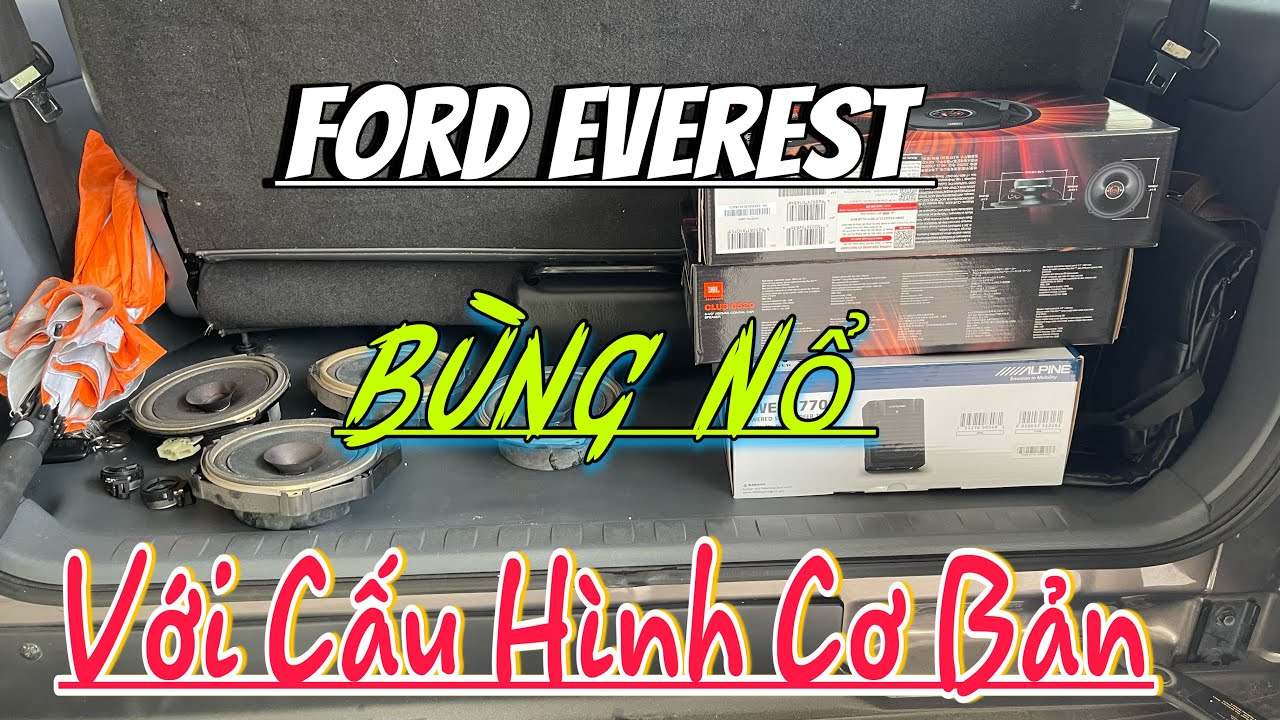 Alpine PWE M770 / Speaker JBL Club 6520 / Ford Everest YouTube