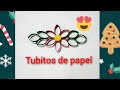 nochebuena con tubitos de papel higienico