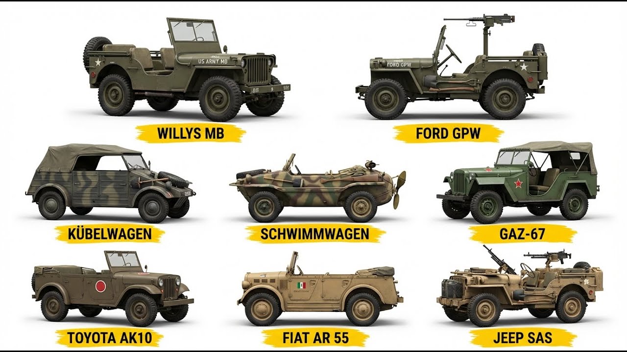 All Jeep-Type Military Vehicles of WWII Explained
