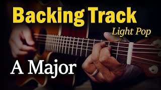 Light Pop Rock Backing Track A Major | 100 BPM | Guitar Backing Track
