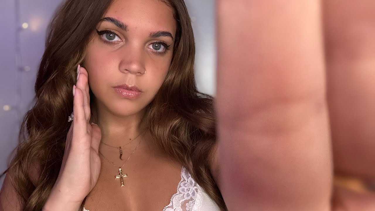 ASMR Touching Your Face 2 Relax You✨| Personal Attention | Face Brushing | Mirrored Touch| whispered