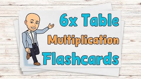 6 Times Table Flashcards |  6x Multiplication Flash Cards | Ten Minute Teach