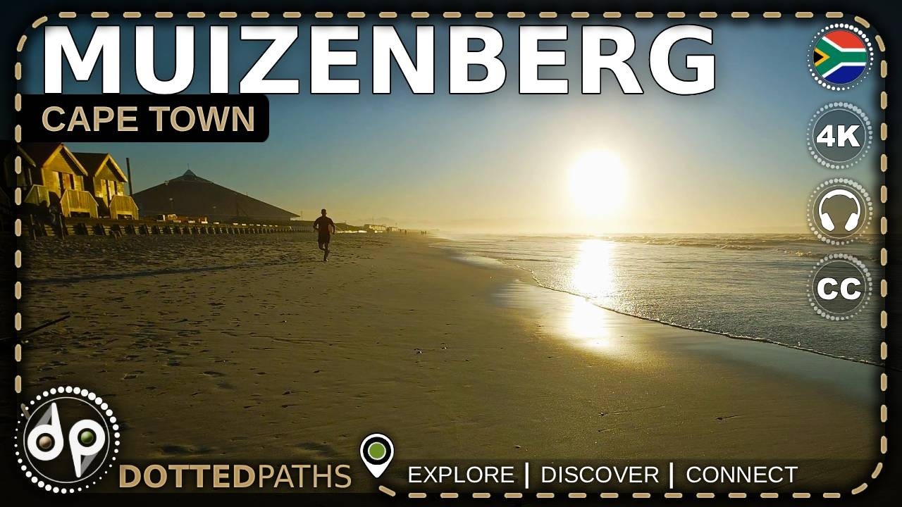 Cape Town Sunrise Walk | Muizenberg Beach Waves & Morning Light | 4K Binaural