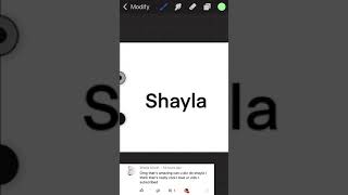 Information Shayla Procreate Name|| Procreate|| Guide
