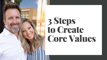 3 Steps to Create and Live your CORE VALUES, Together!