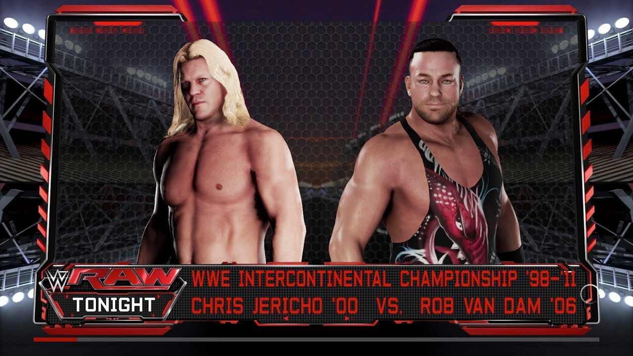 WWE 2K18 GAMEPLAY - RVD vs CHRIS JERICHO - STEEL CAGE - IC TITLE ...