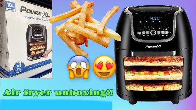 PowerXL CM-006 Vortex Air Fryer Pro Plus 10 qt. (9.5 L) Black 1700 Watts