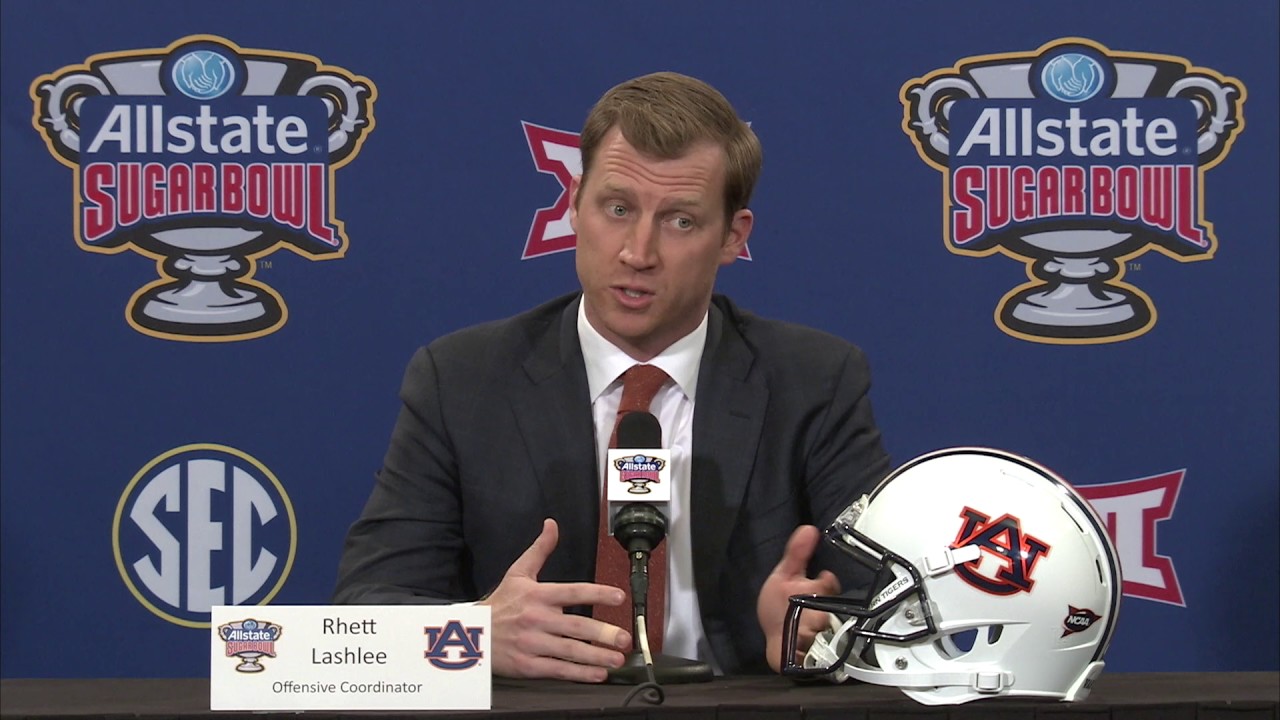 Auburn offensive coordinator Rhett Lashlee previews Sugar Bowl YouTube