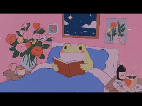lost in fantasy reading with froggy 📖💚 sleepy lofi
