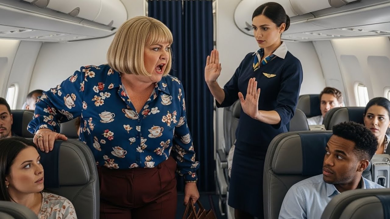 Karen Tried to Sneak Into Business Class — Flight Attendant Made Her Walk Back in Front of Everyone.