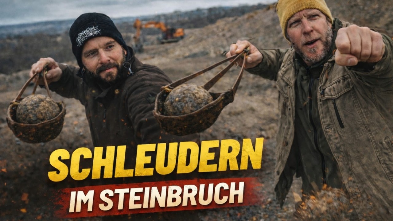 Schleudern im Steinbruch mit Kracker bau.