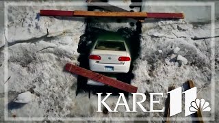 Good Samaritans step in to free frozen Buick from White Bear Lake
