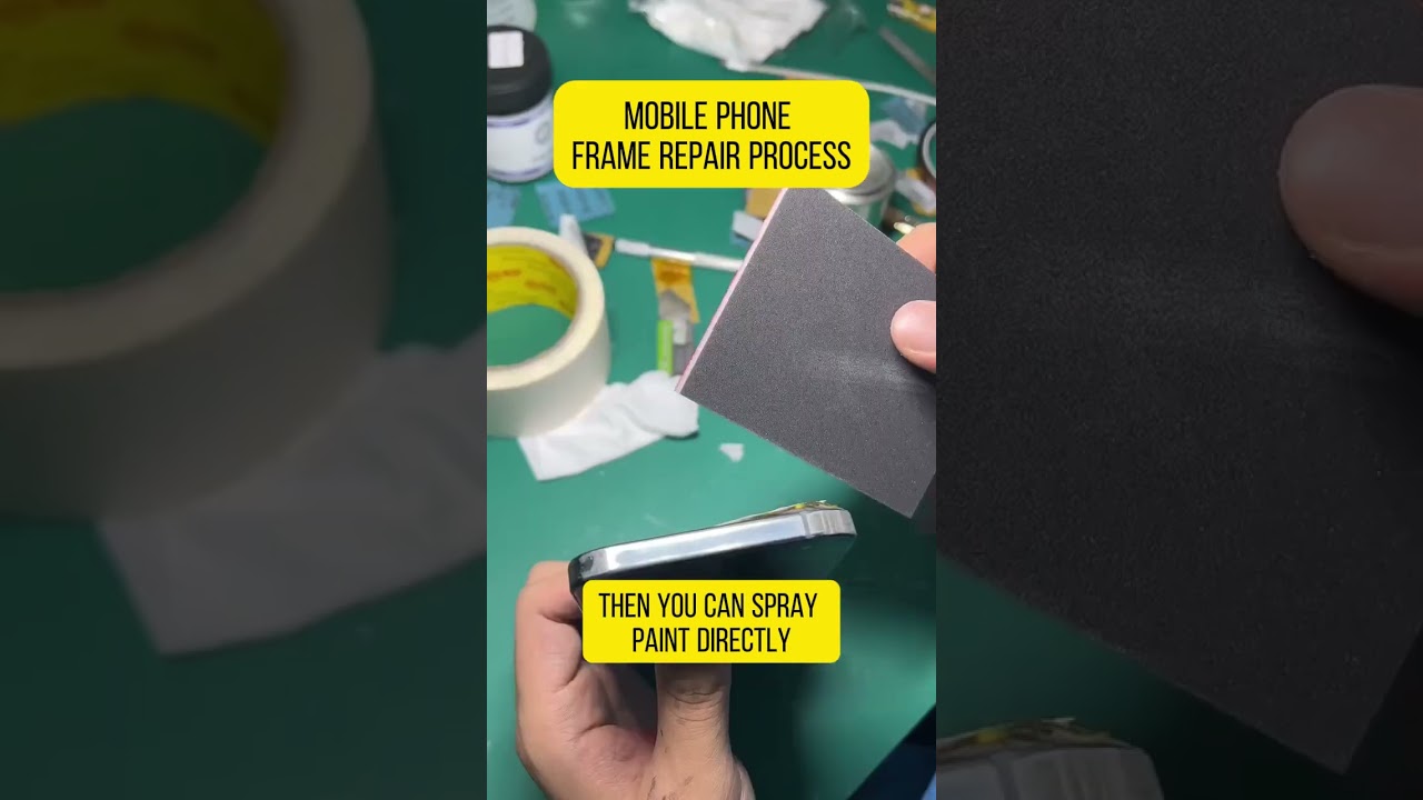 How to paint repair for iphone housing frame bezel frame ?