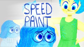INSIDE OUT - speed painting - Joy & sadness