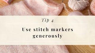 Use Stitch Markers Generously | Knitting Tip 4