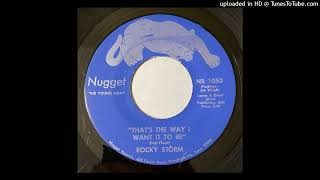 Rocky Strom  - That's The Way I Want It To Be   - Nugget NR 1050