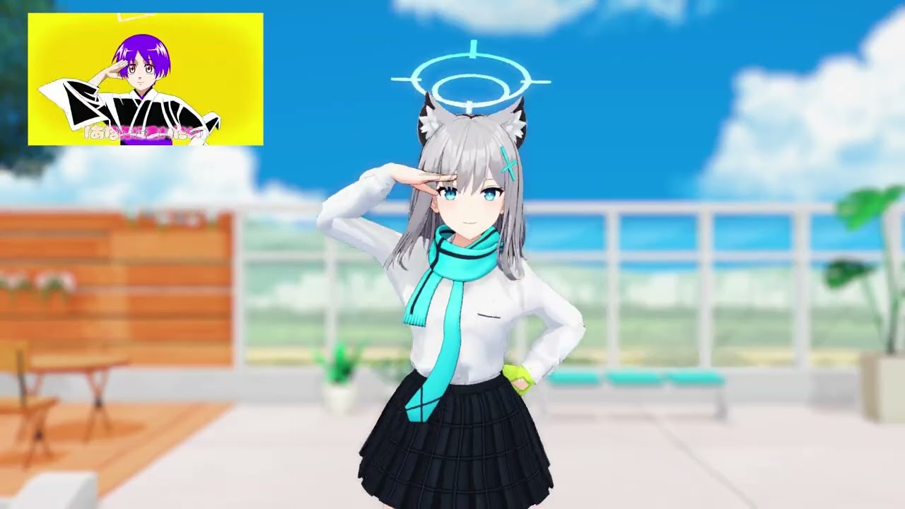 Blue Archvie : Sunaookami Shiroko ~ ゴロンとドロン [MMD
