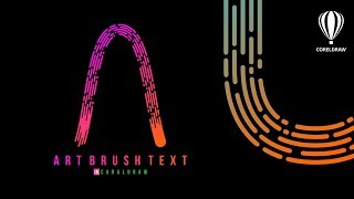 CREATE ART 🖌️ BRUSH TEXT in COREL DRAW | Hindi Tutorials