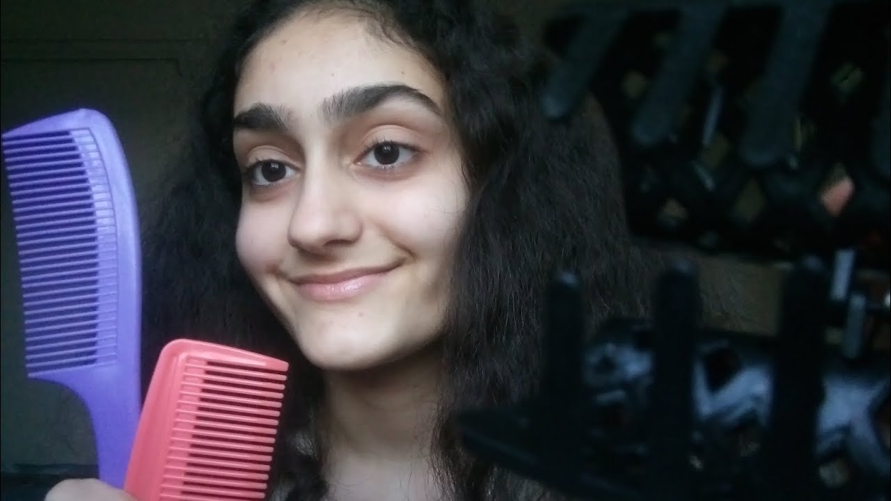 Saçlarını Tarayıp Toka Takıyorum💇‍♀️/Türkçe ASMR#asmr #türkçeasmr