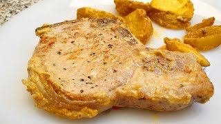 Свински котлети с пикантни картофи (епизод 239)