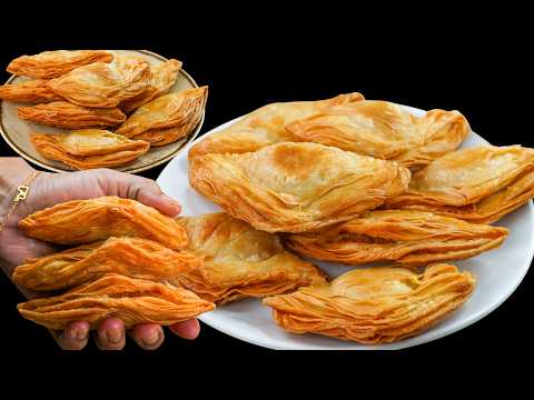 Aloo Puff Patties 😍 | Crispy & Flaky Potato Puff Pastry | Easy Tea-Time Snack | N'Oven