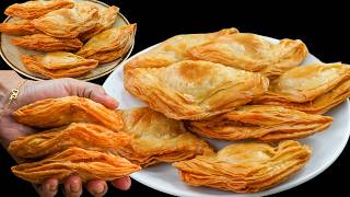 Aloo Puff Patties | Crispy & Flaky Potato Puff Pastry | Easy Tea-Time Snack
