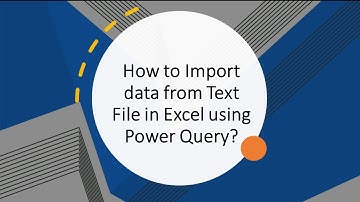 How to Import Text File Data into Excel Using Power Query