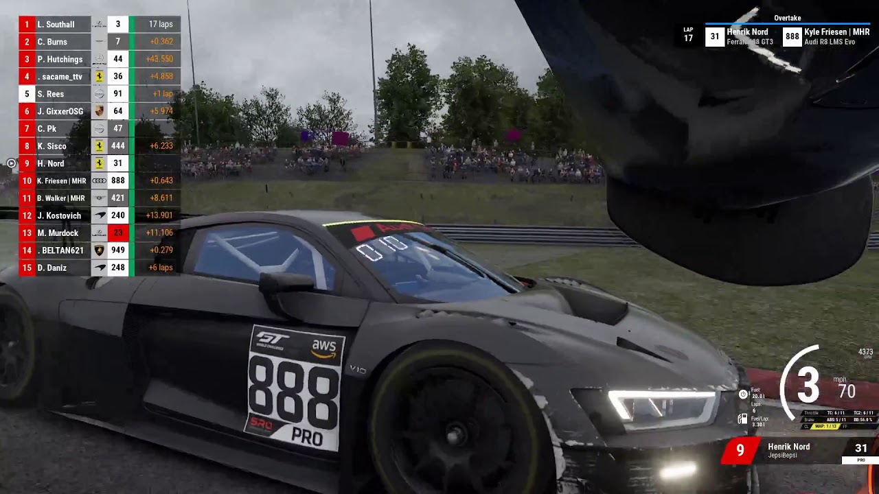 S2 R1 with 949 sim racing community race highlights attempt 1 - YouTube