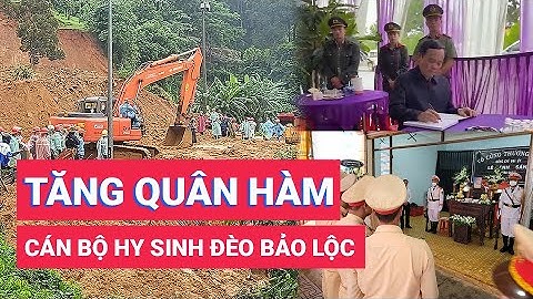Bộ Công an thăng quân hàm cho ba CSGT hy sinh trong vụ sạt lở đèo Bảo Lộc   Tuổi Trẻ Online