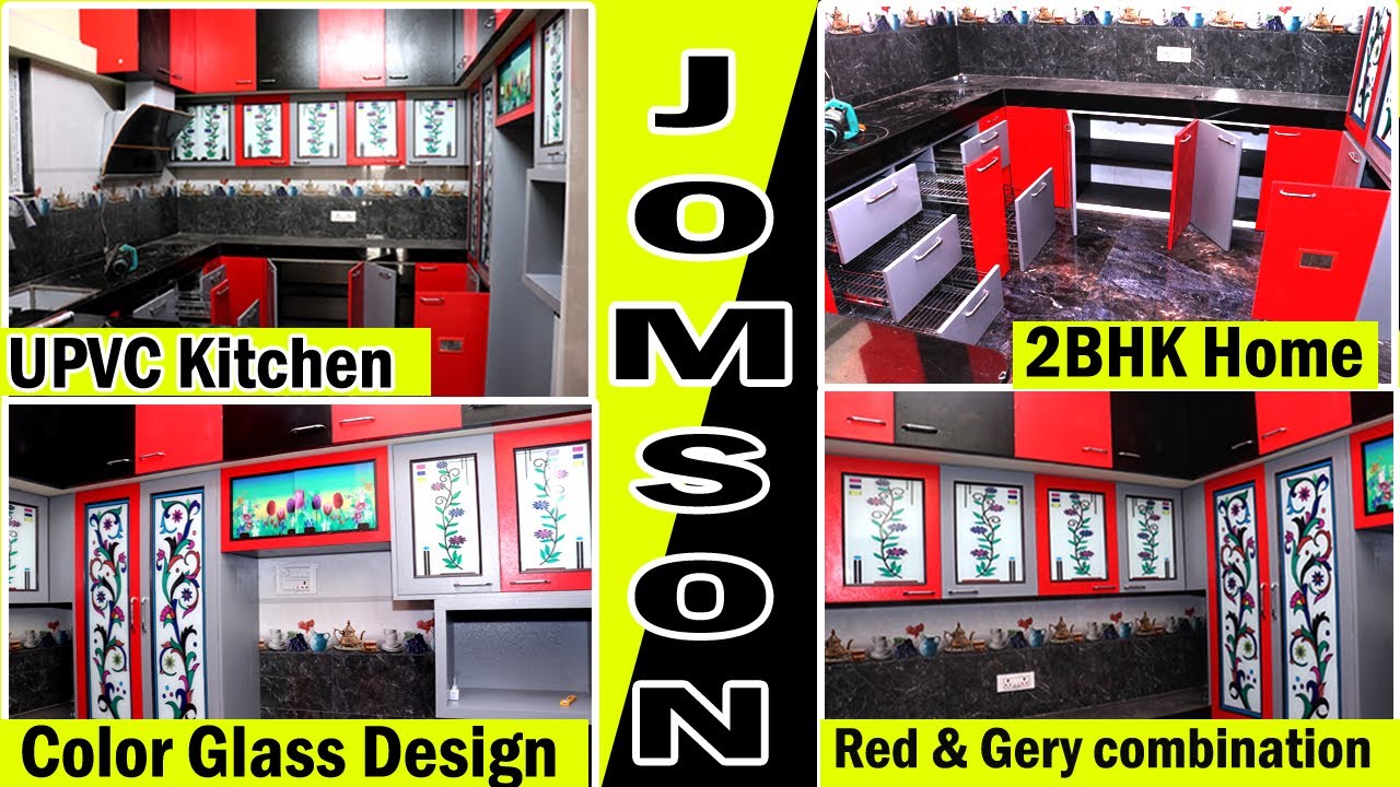 upvc modular kithen | kitchen glass door design | kitchen colour glass design | jomson upvc interior
