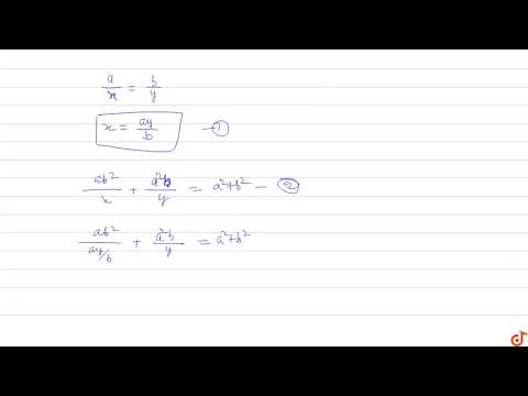 `a/x-b/y=0, ` `(a