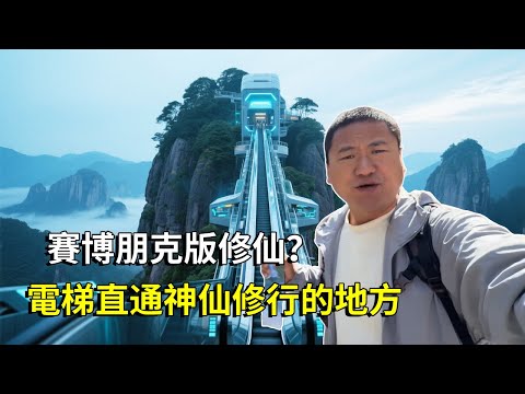 賽博朋克版修仙？全網爆火的浙江神仙居，據說是神仙修行的地方，靠電梯