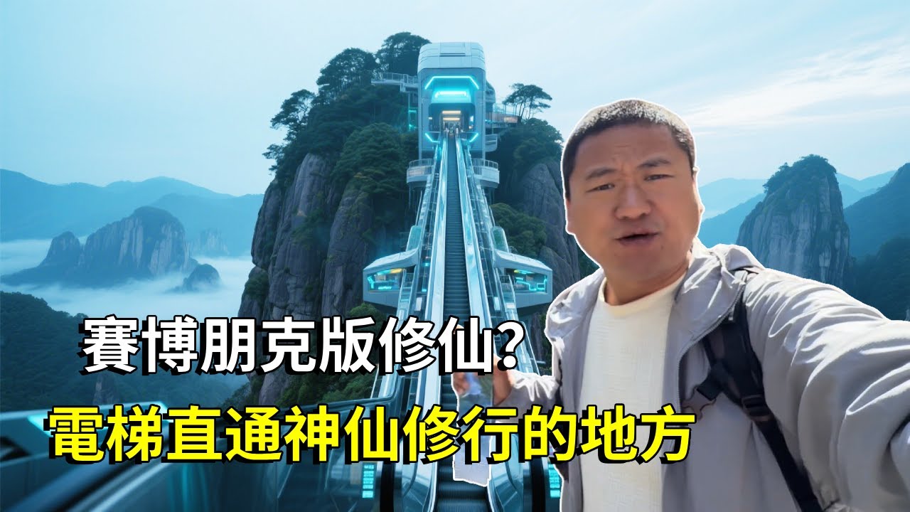 賽博朋克版修仙？全網爆火的浙江神仙居，據說是神仙修行的地方，靠電梯上山毫不費力【大海去旅行】