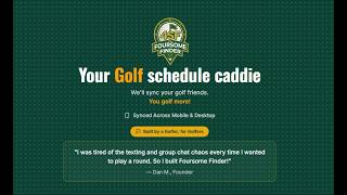 How Foursome Finder works - Tutorial 1: Matching up your golf availability with your friends.