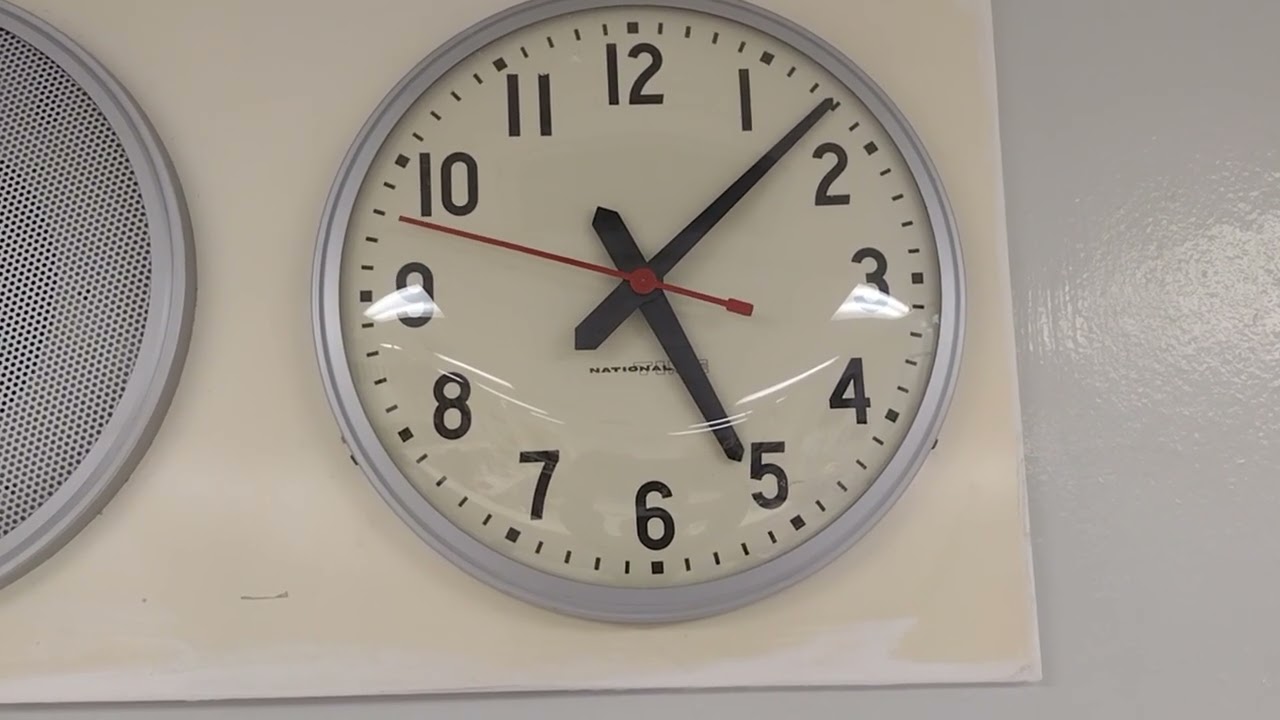 National Time Electric School Clock 
