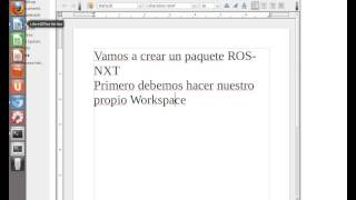 ROS TUTORIAL. CREATE WORKSPACE