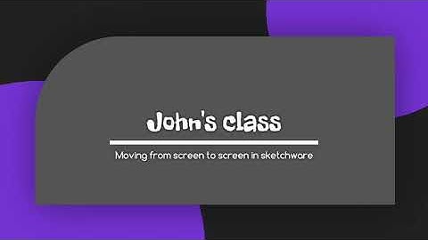 How to move from one screen to another in sketchware