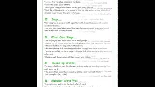 101 Ways to Use Word Cards