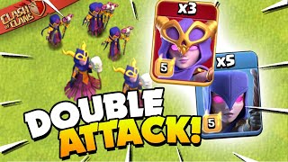The Double Witch Attack in Clash of Clans!