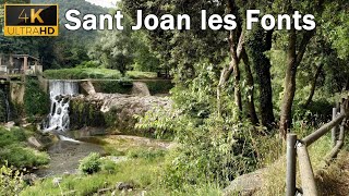 Sant Joan les fonts. Girona. Catalonia 4k