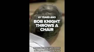 41 years ago today Bob Knight throws a chair #bobknight #indianahoosiers #big10