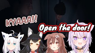 Okayu Pulls A Prank On Mio And Korone To Scare Them