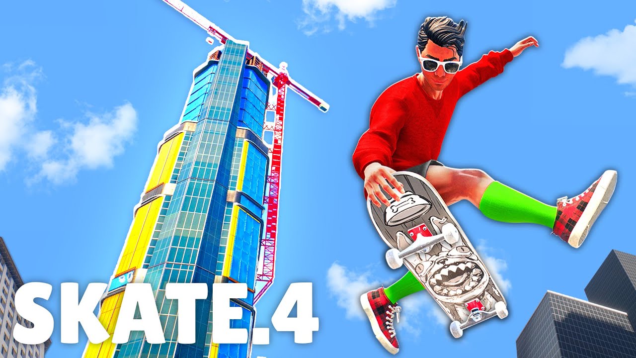 IK SKATE VAN HET ALLERHOOGSTE GEBOUW in Skate 4 !!