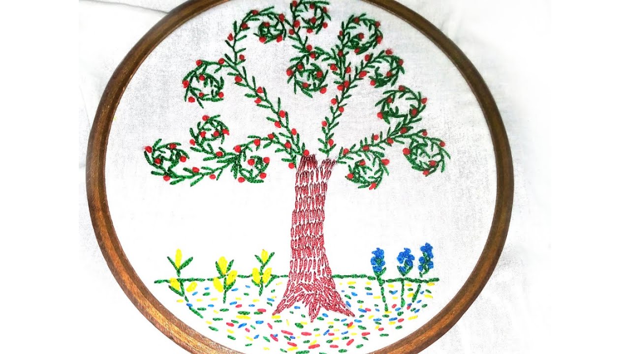 New Feather Stitch Embroidery Design YouTube