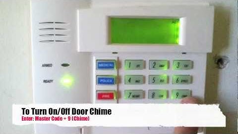 How To Turn Chime On/Off