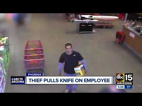 Thief pulls knife on employee at Phoenix Home Depot